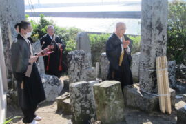 ４月16日　川せがき法要が行われます。