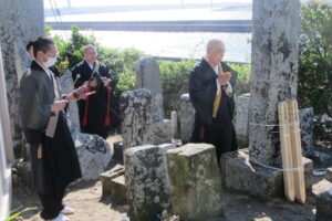 ４月16日　川せがき法要が行われます。