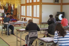 4月5日・19日　妙見宮にて書道教室が開催されました。5月度は近日中に公開いたします。