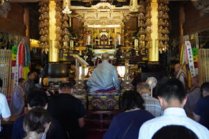 8月16日　盆せがき先祖供養法要が行われます。